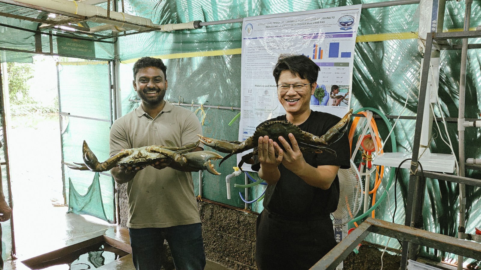 The Noxmara team and research interns representing our aquaculture and nutrition lines at an industry expo